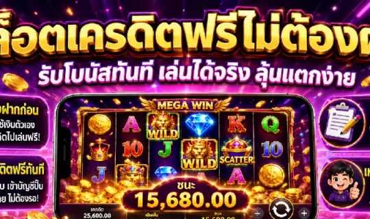 สล็อตเครดิตฟรีไม่ต้องฝาก